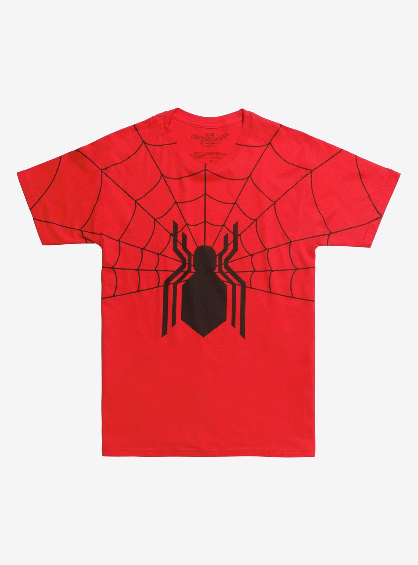 Marvel Spider-Man: Homecoming Logo Web T-Shirt, RED, hi-res