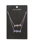 Blackheart Girl Gang Nameplate Necklace Set, , hi-res