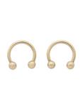 5/16 Gold Plated Surgical Steel Circular Barbell 2 Pack, GOLD, hi-res