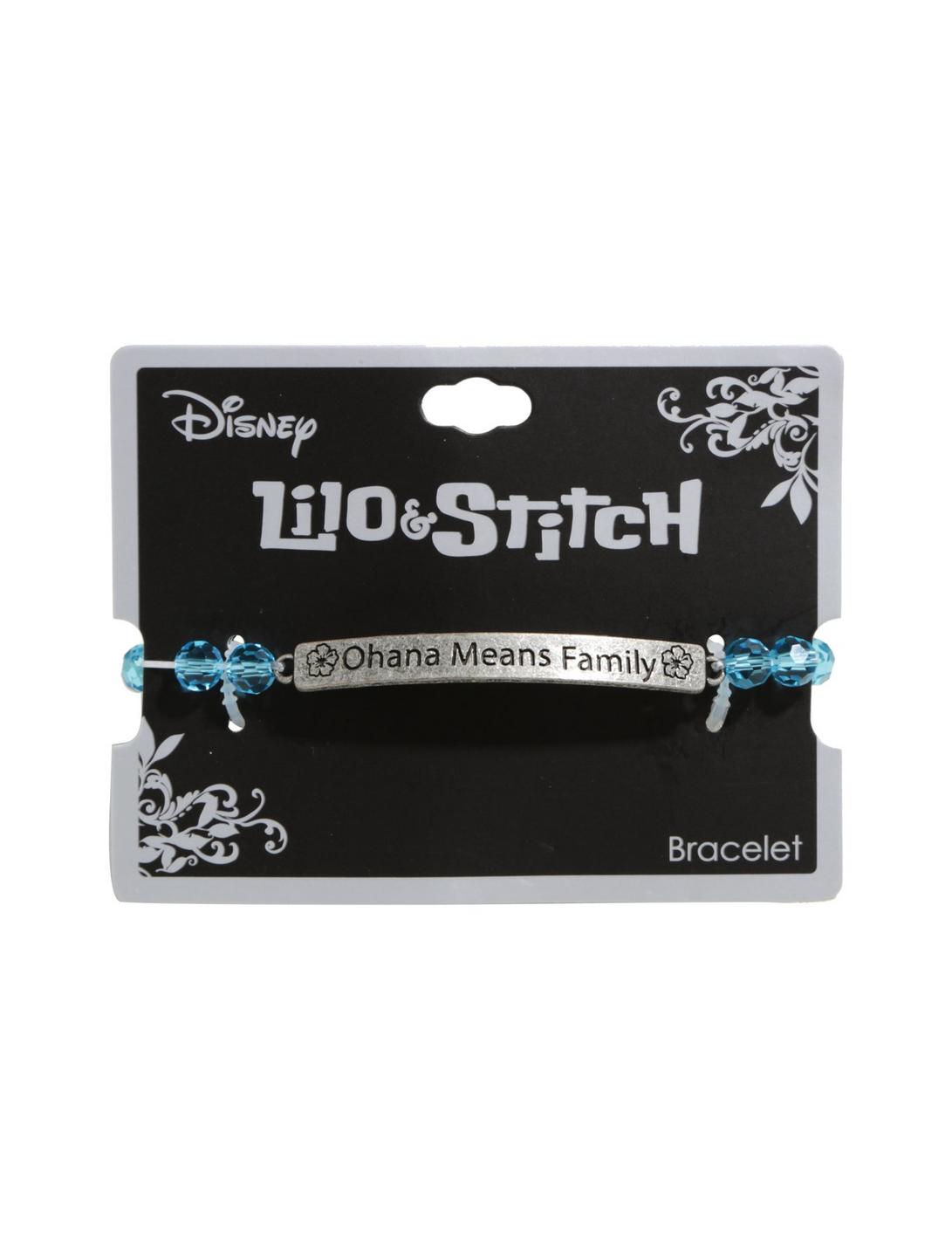 Disney Lilo & Stitch Ohana Means Family Bead Bracelet, , hi-res