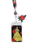 Disney Beauty And The Beast Stained Glass Art Lanyard, , hi-res