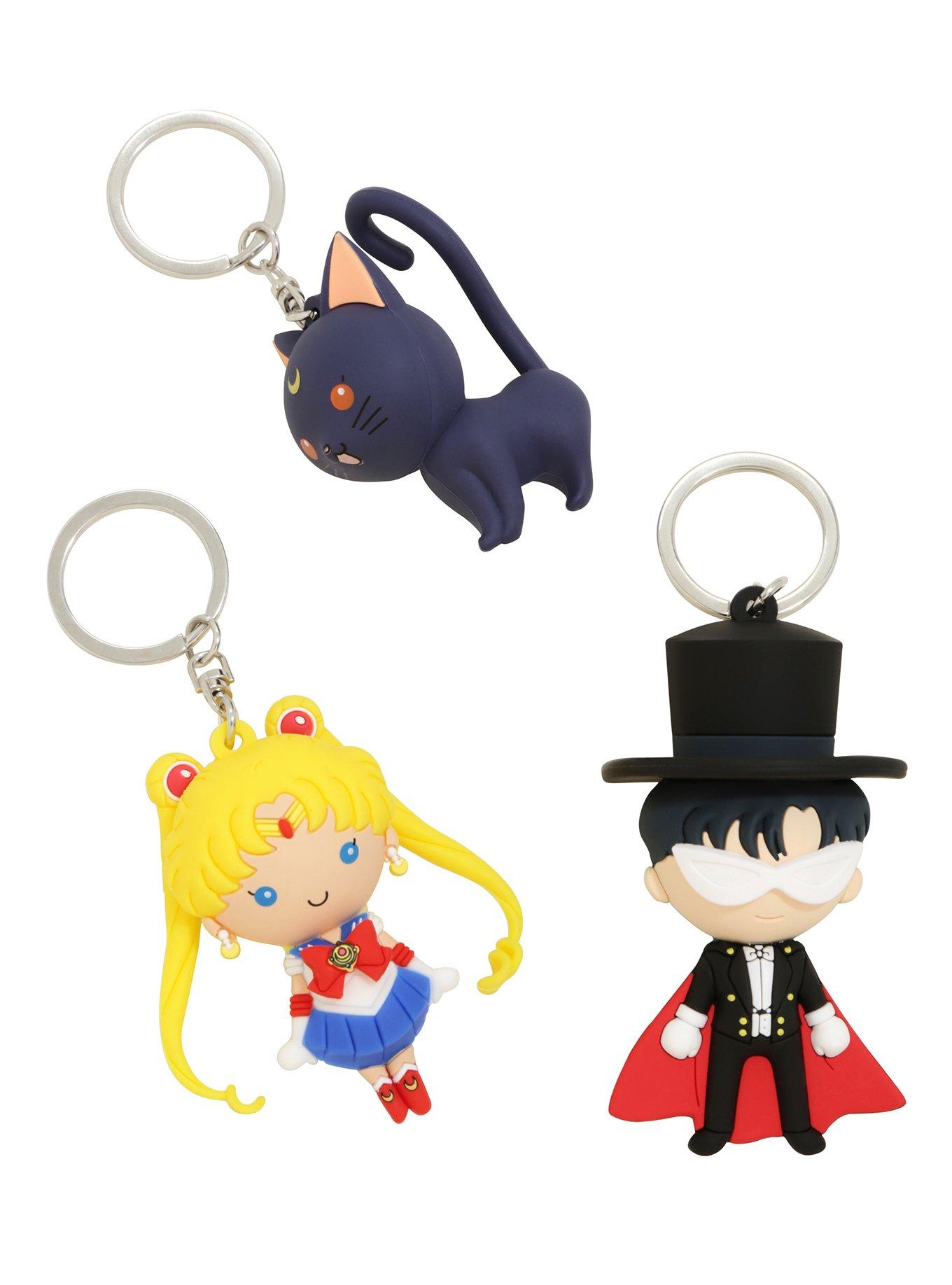 Sailor Moon Luna, Sailor Moon & Tuxedo Mask Key Chain Set 2017 Summer Convention Exclusive, , hi-res