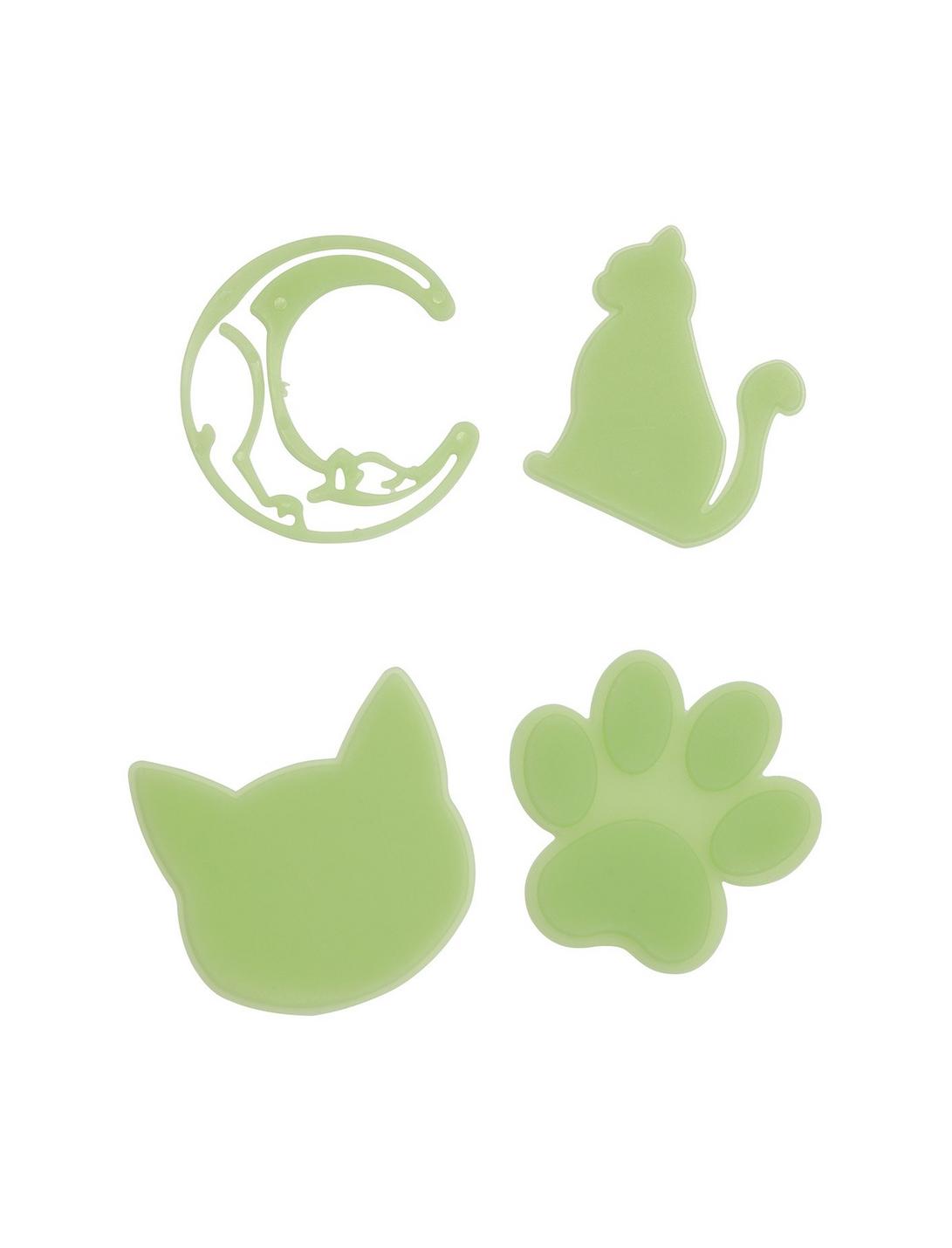 Glow-In-The-Dark Kitty Stickers, , hi-res