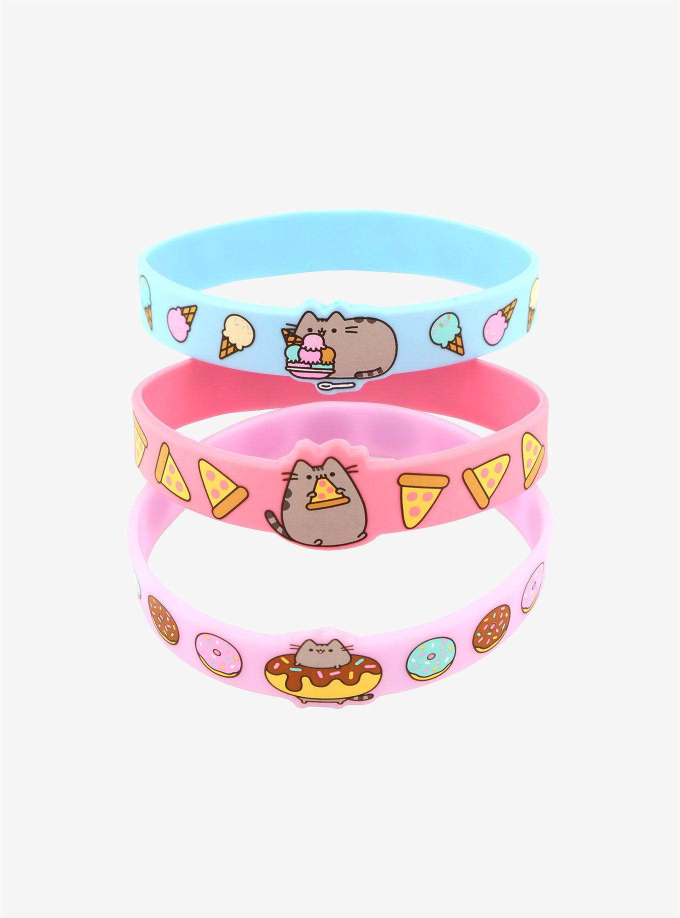 Pusheen Snacks Rubber Bracelet Set, , hi-res