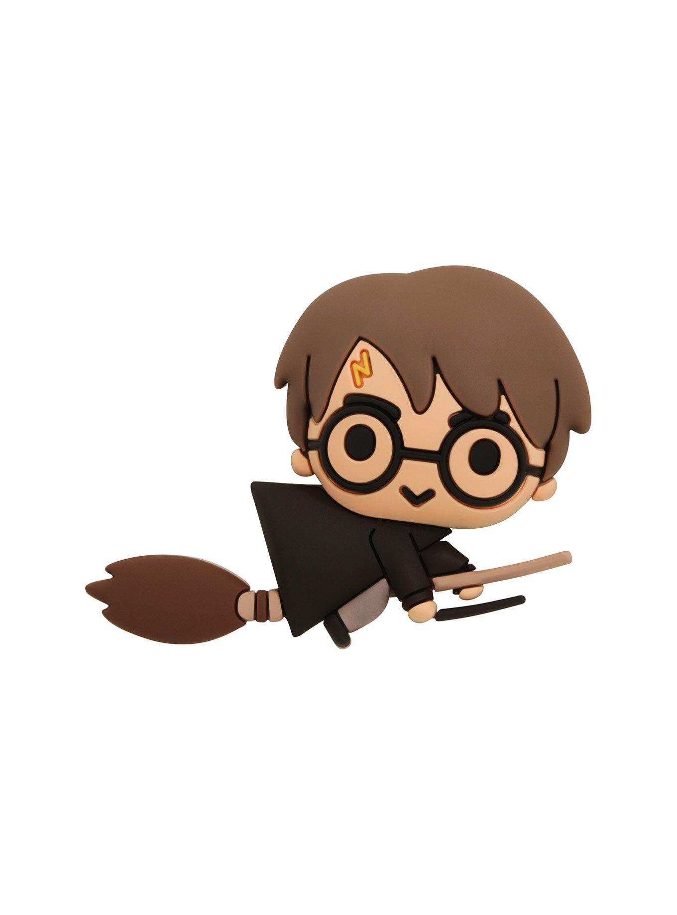 cartoon harry potter on broom