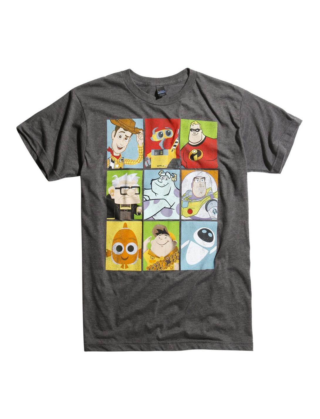 Pixar Lineup Character T-Shirt, CHARCOAL, hi-res