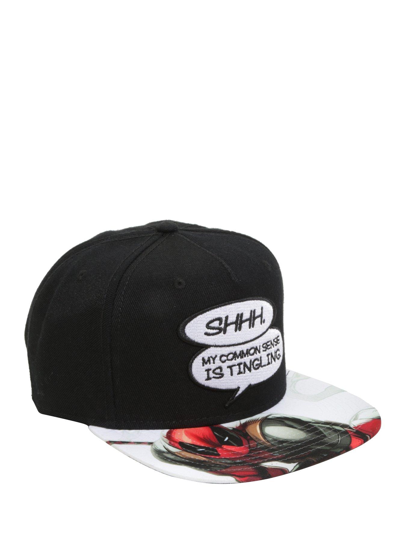 Marvel Deadpool My Common Sense Is Tingling Snapback Hat, , hi-res