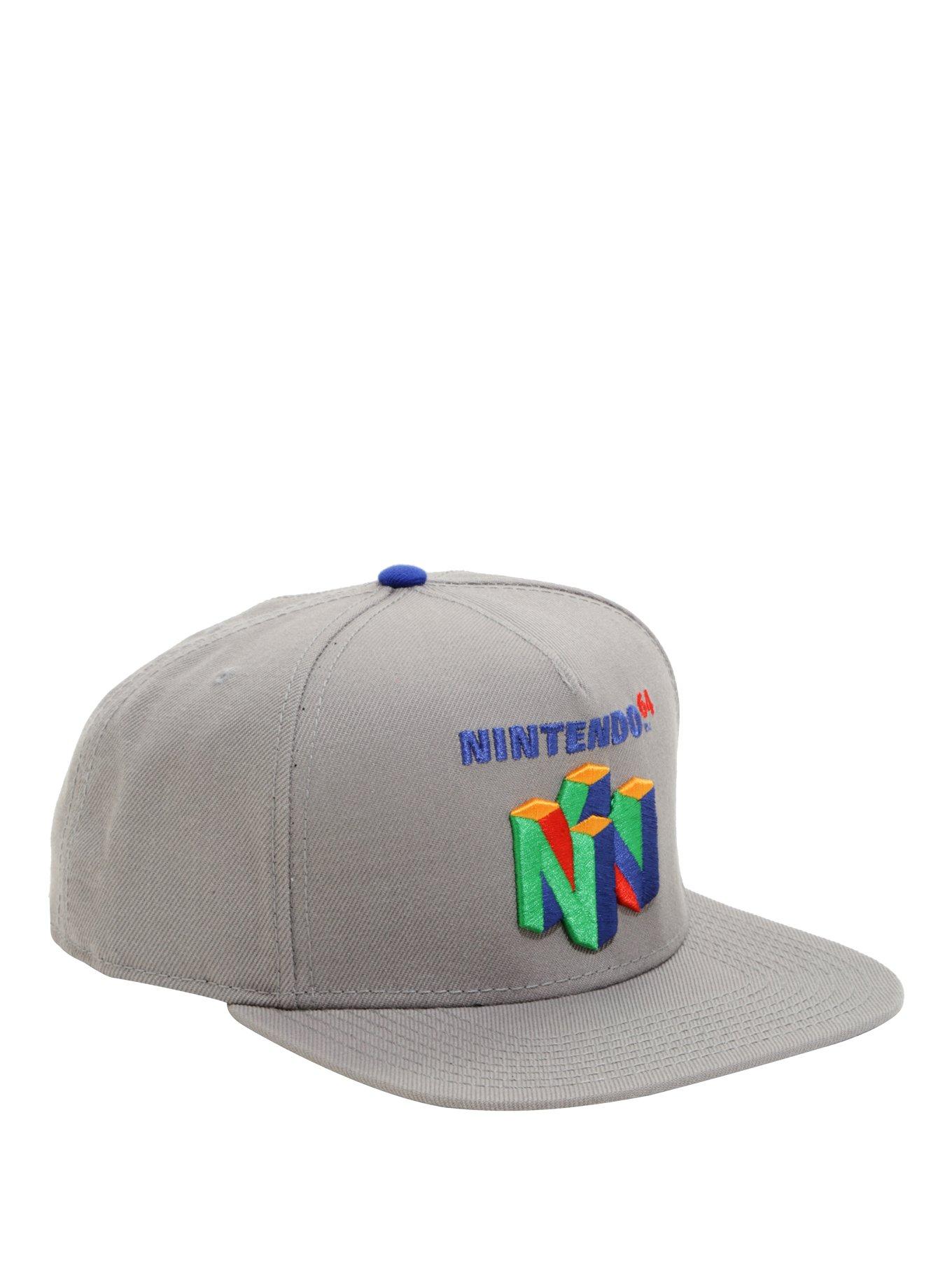 Nintendo 64 Logo Snapback Hat, , hi-res