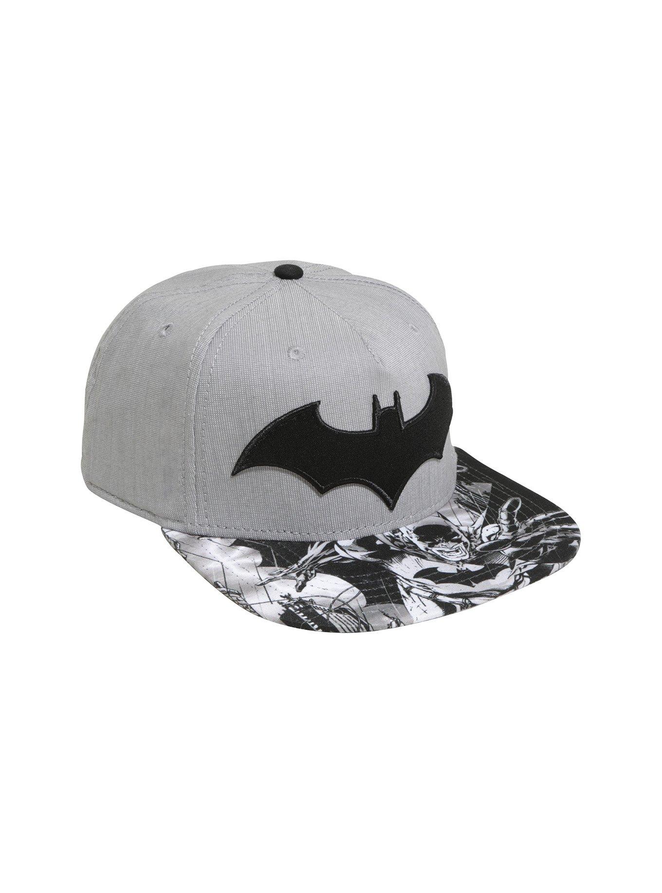 DC Comics Batman Grey Crown Sublimated Bill Snapback Hat, , hi-res