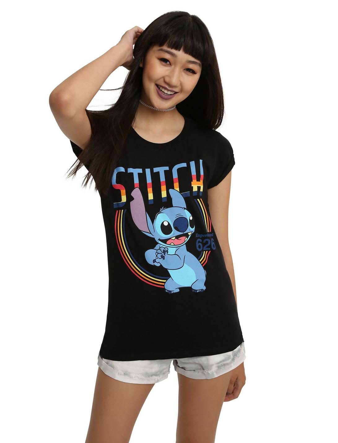 Disney Lilo & Stitch Retro 626 Girls T-Shirt, BLACK, hi-res
