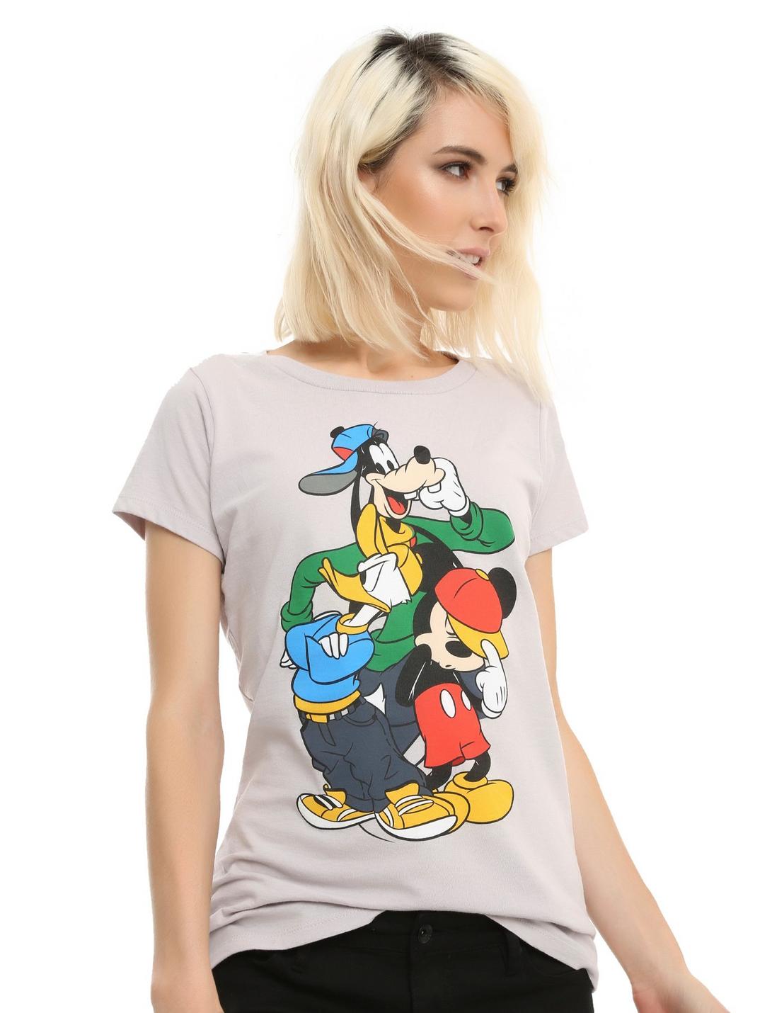 Disney Mickey Donald & Goofy Hip Hop Girls T-Shirt, GREY, hi-res