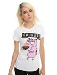Courage The Cowardly Dog Courage Girls T-Shirt, WHITE, hi-res
