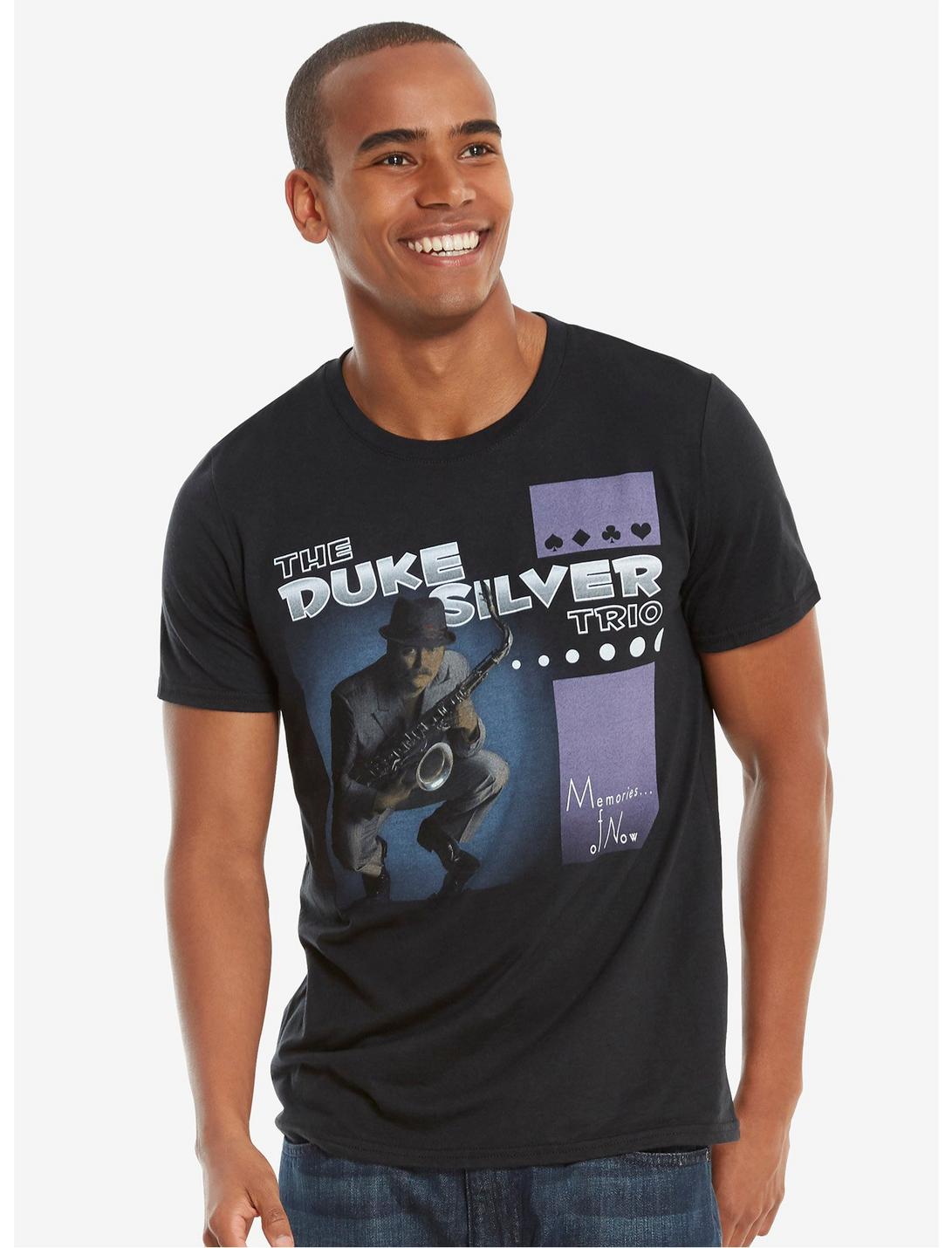 Parks And Recreation Duke Silver T-Shirt, CHARCOAL, hi-res