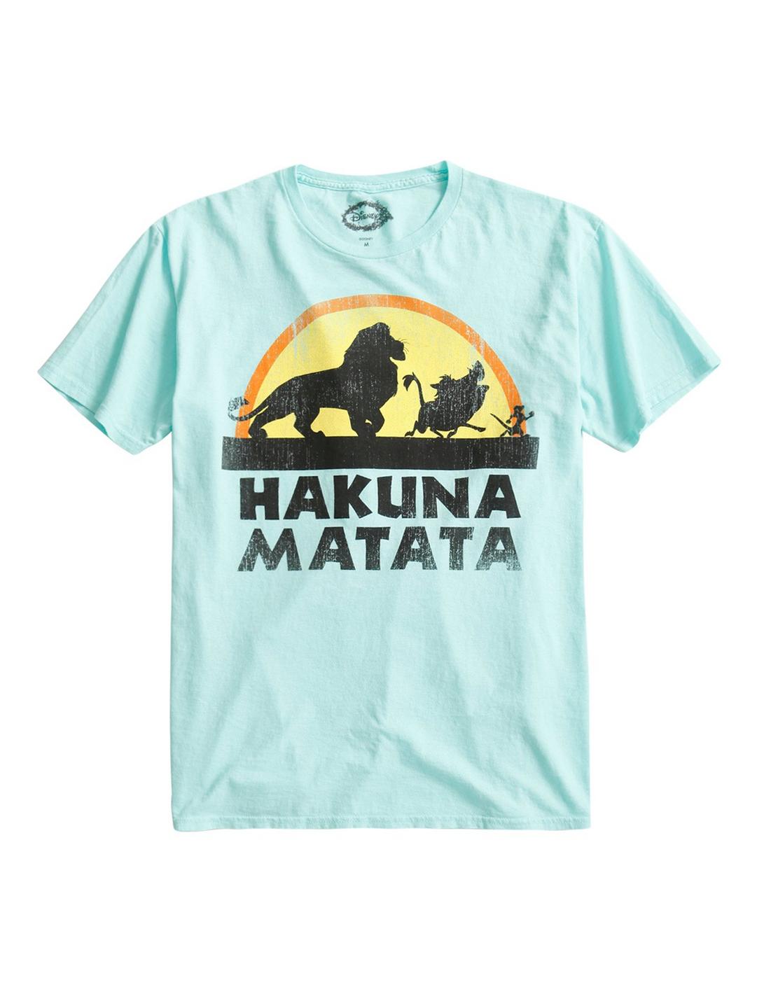 Disney The Lion King Hakuna Matata Vintage T-Shirt, LIGHT BLUE, hi-res