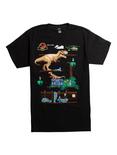 Jurassic Park 8-Bit Adventure T-Shirt, BLACK, hi-res