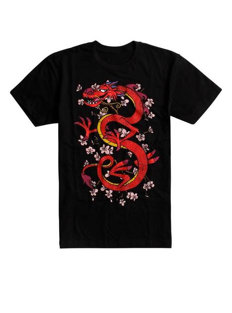 Disney Mulan Mushu Cherry Blossom T-Shirt | Hot Topic