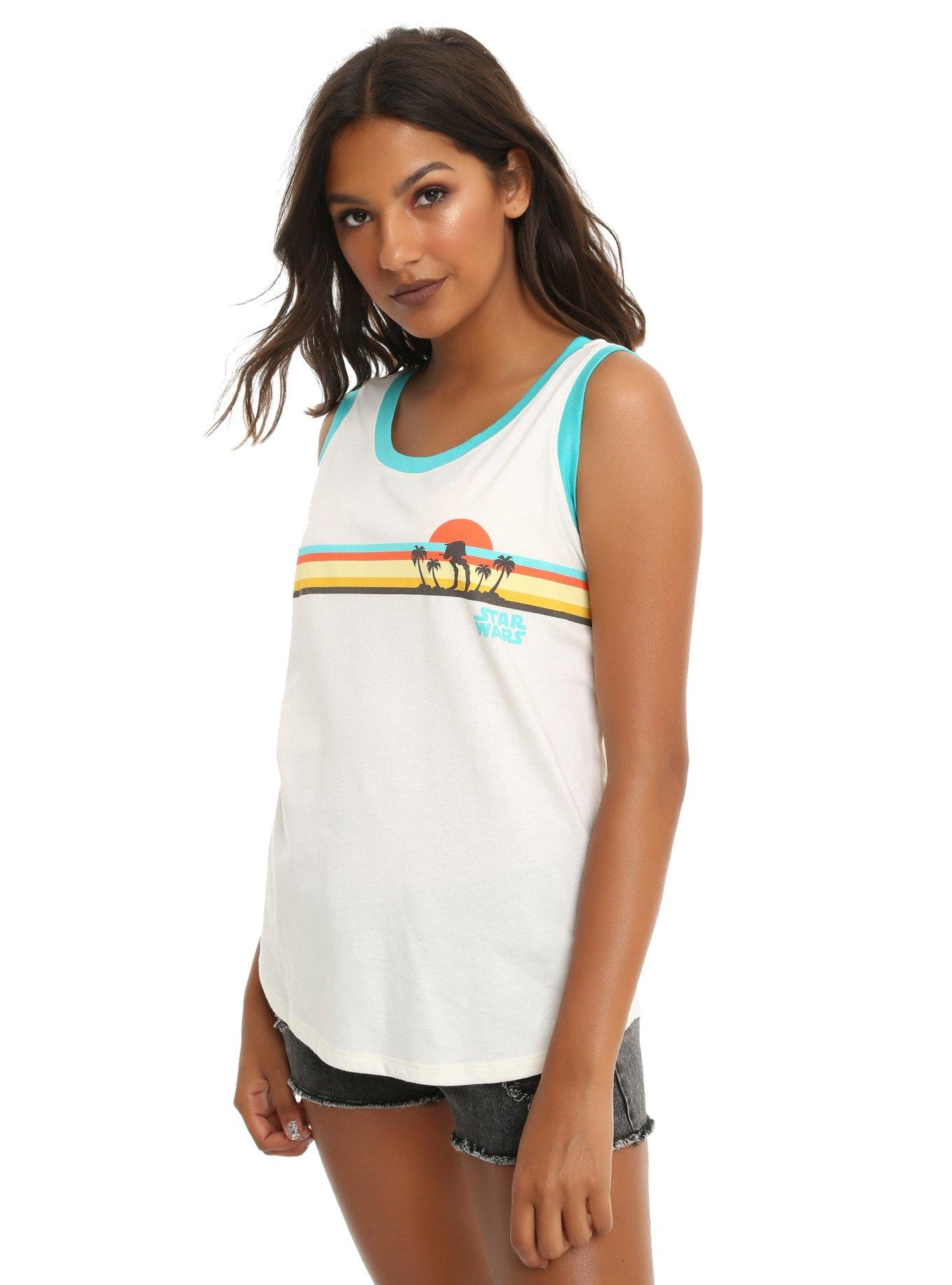 Her Universe Star Wars AT-ST Retro Stripe Girls Tank Top | Hot Topic