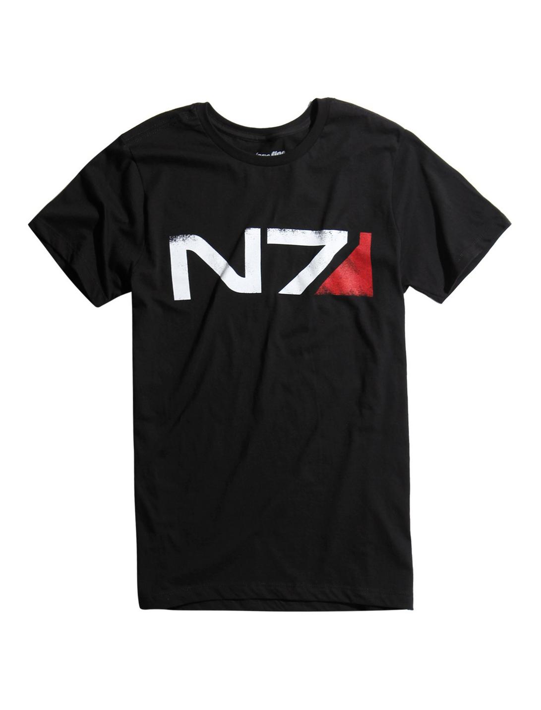 Mass Effect N7 Logo T-Shirt, BLACK, hi-res
