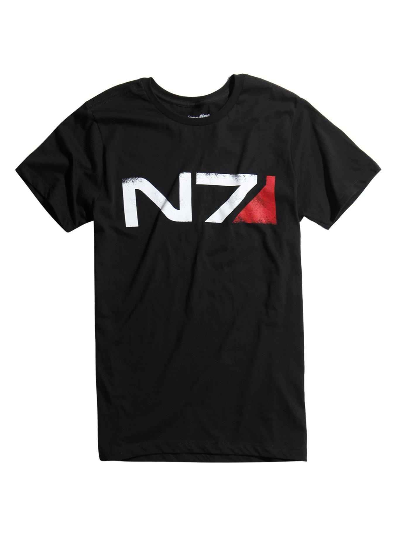 Mass Effect N7 Logo T-Shirt, BLACK, hi-res