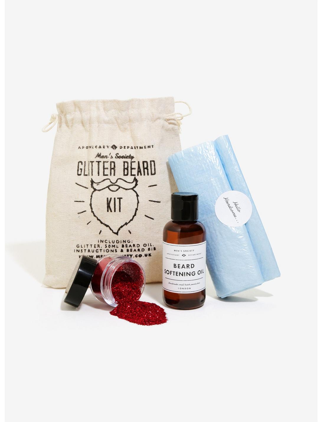 Men's Society Glitter Beard Kit, , hi-res