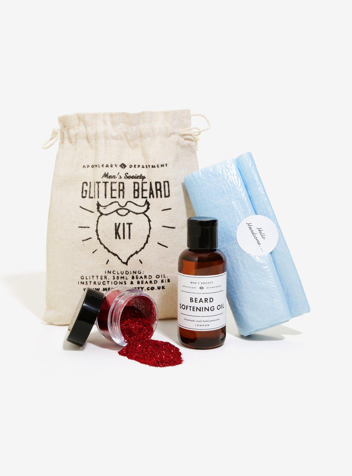Men's Society Glitter Beard Kit, , hi-res