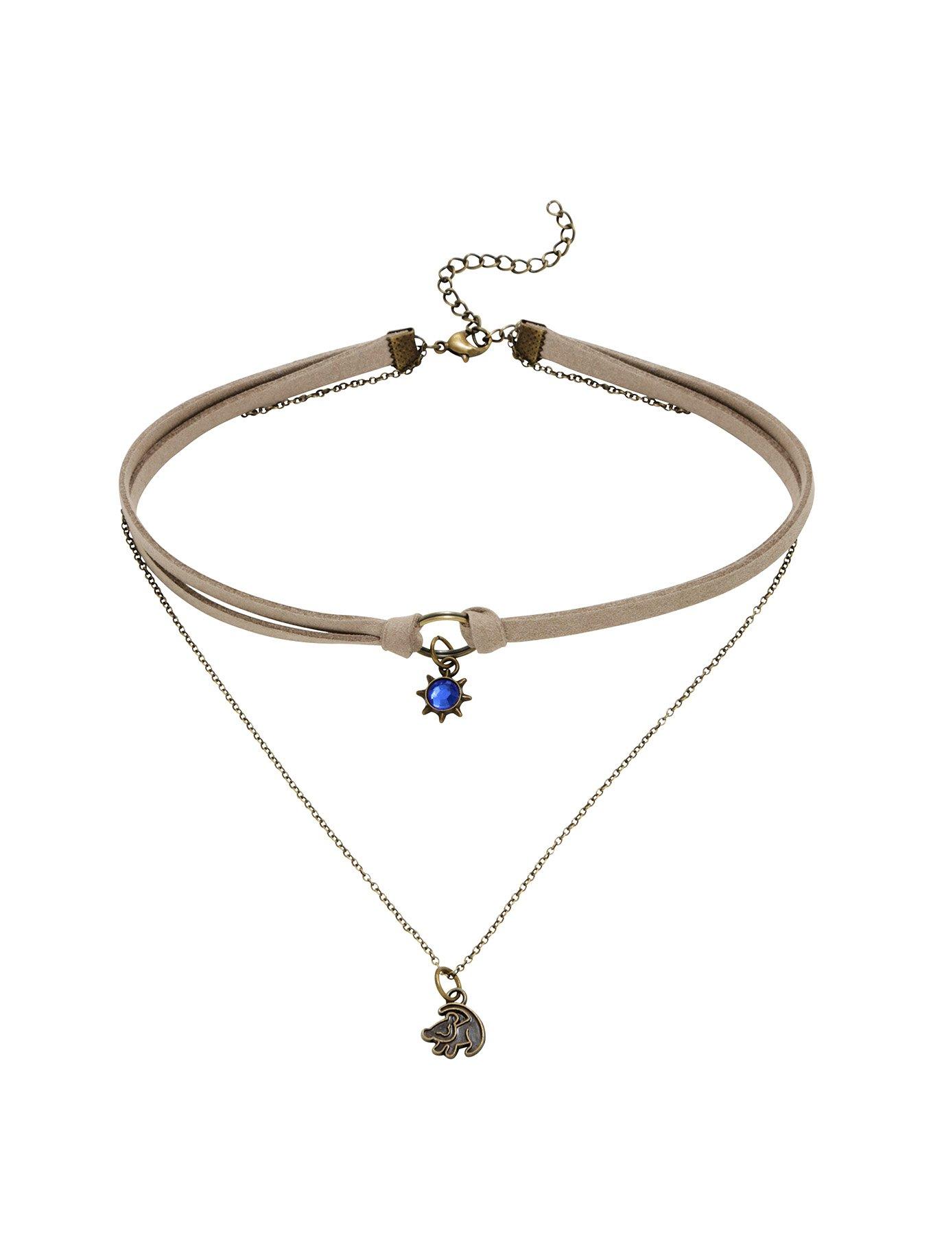 Disney The Lion King Simba Suede Double Choker, , hi-res