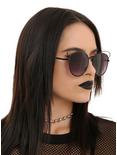 Black Wire Cat Eye Sunglasses, , hi-res