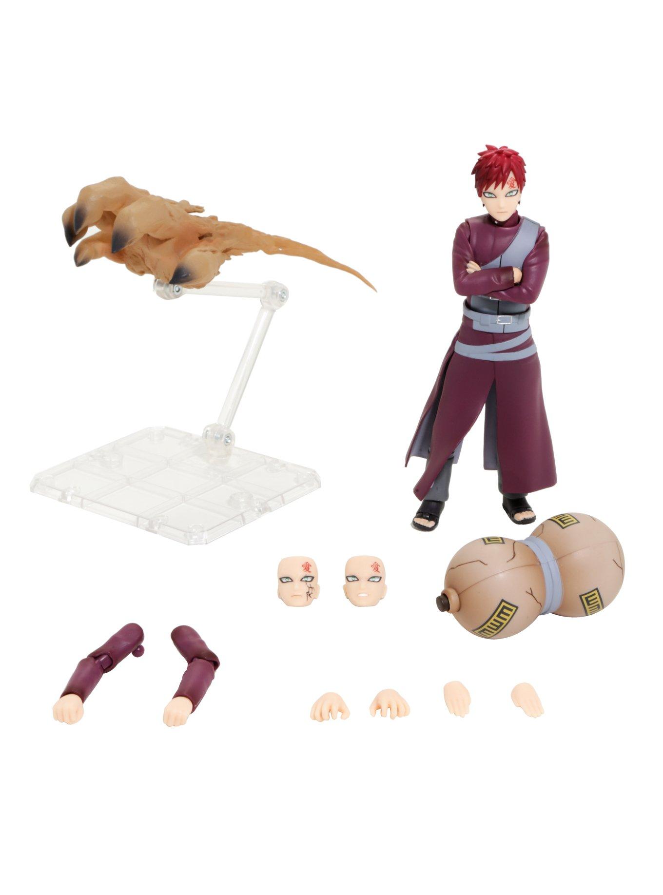 Naruto Gaara Face T-shirt Black S (Anime Toy) Hi-Res image list