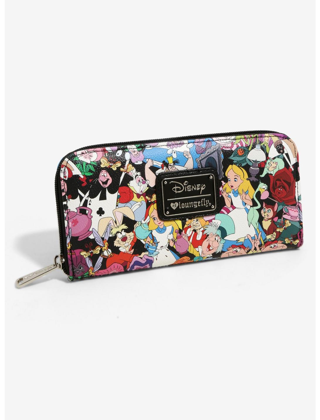 Loungefly Disney Alice In Wonderland Toss Print Zipper Wallet, , hi-res