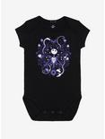 The Nightmare Before Christmas Purple Jack Baby Bodysuit - BoxLunch Exclusive, BLACK, hi-res
