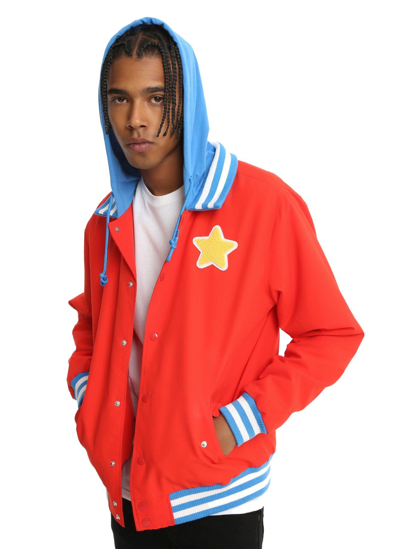 Pink varsity jacket steven on sale universe