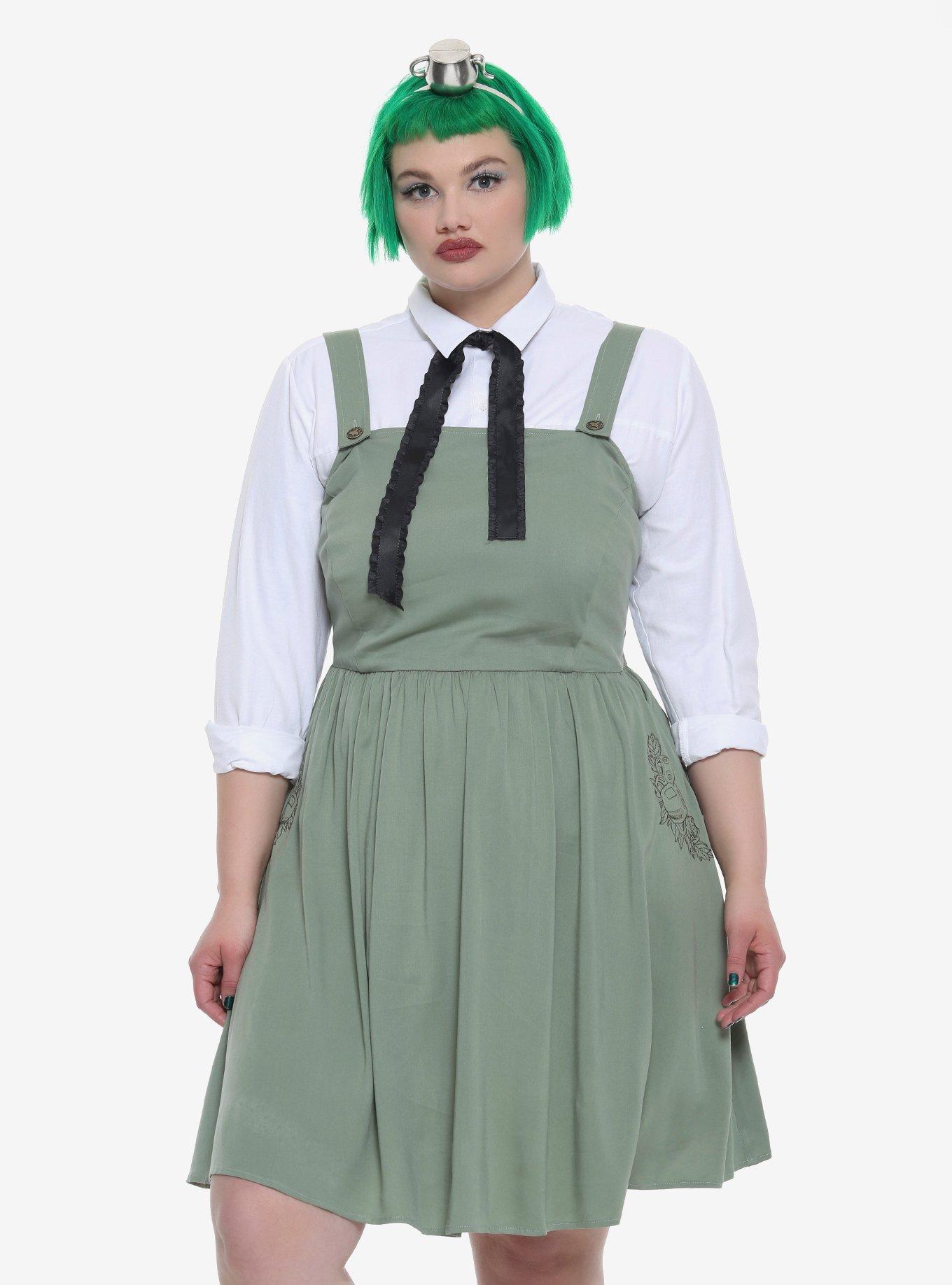 Over The Garden Wall Greg Olive Jumper Dress