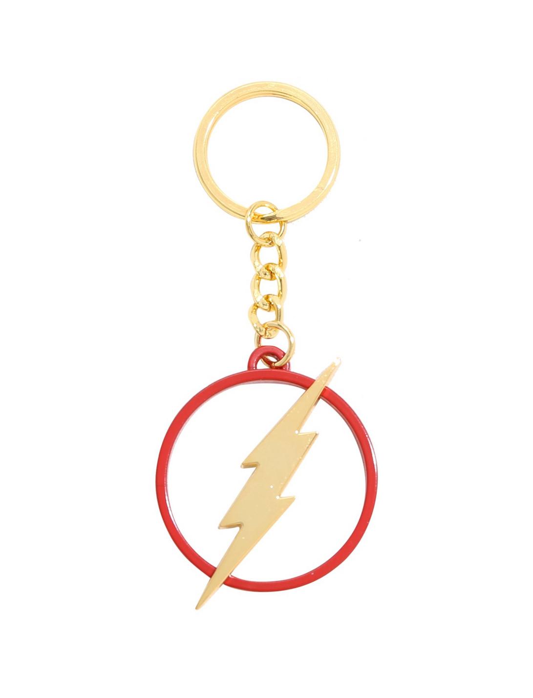 DC Comics The Flash Metal Logo Key Chain, , hi-res