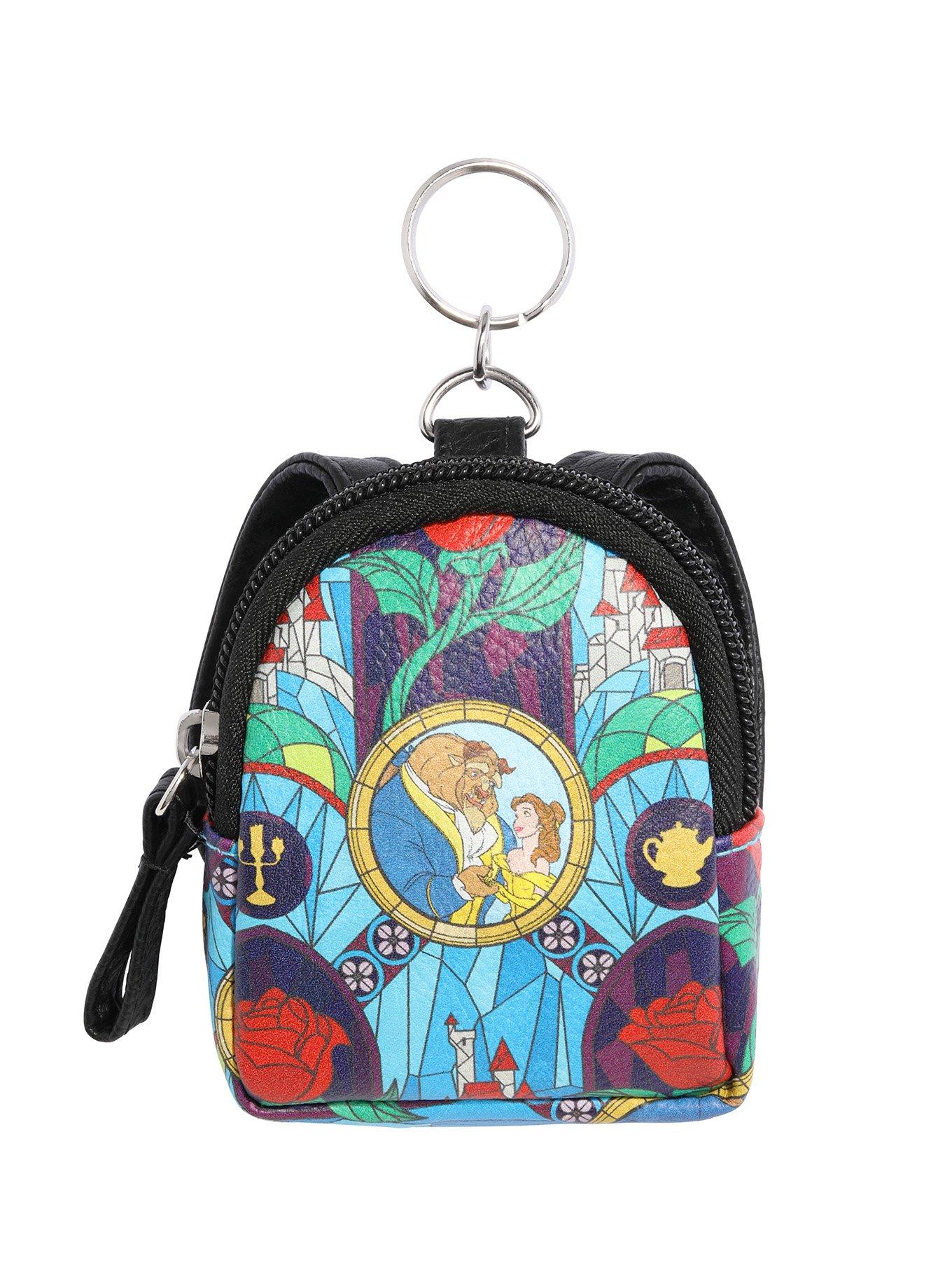 Disney Beauty And The Beast Mini Backpack Key Chain, , hi-res