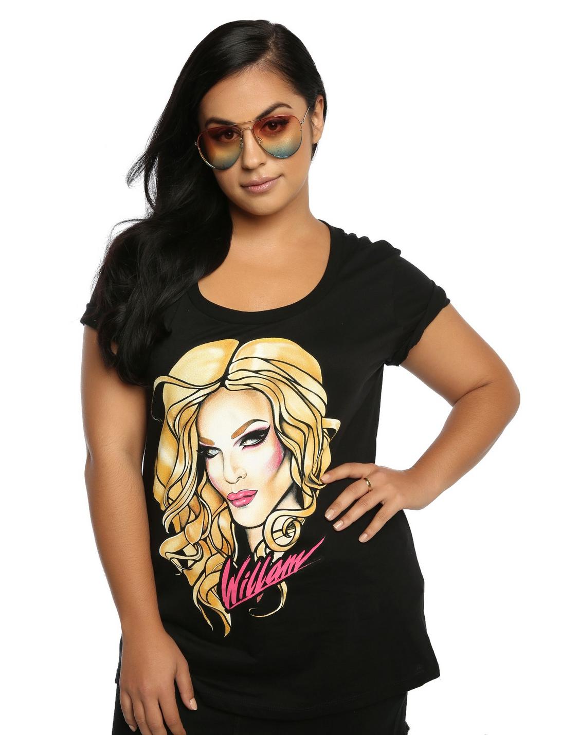 Drag Queen Merch Willam Belli Girls T-Shirt Plus Size, BLACK, hi-res