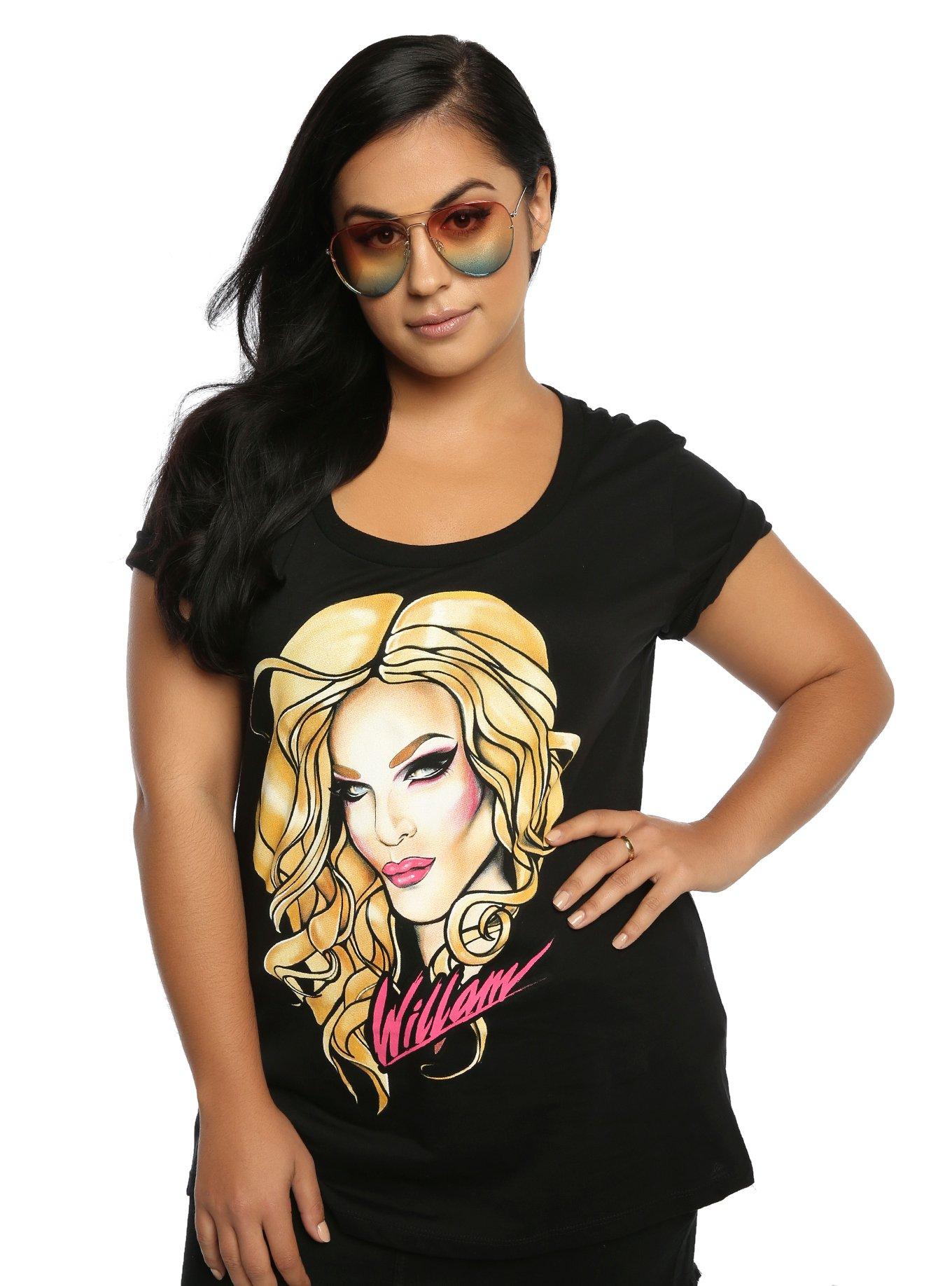 Drag Queen Merch Willam Belli Girls T-Shirt Plus Size, BLACK, hi-res