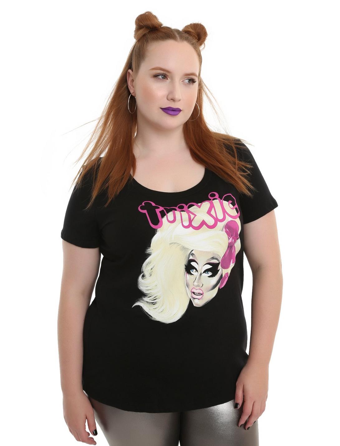 Drag Queen Merch Trixie Mattel Girls T-Shirt Plus Size, BLACK, hi-res