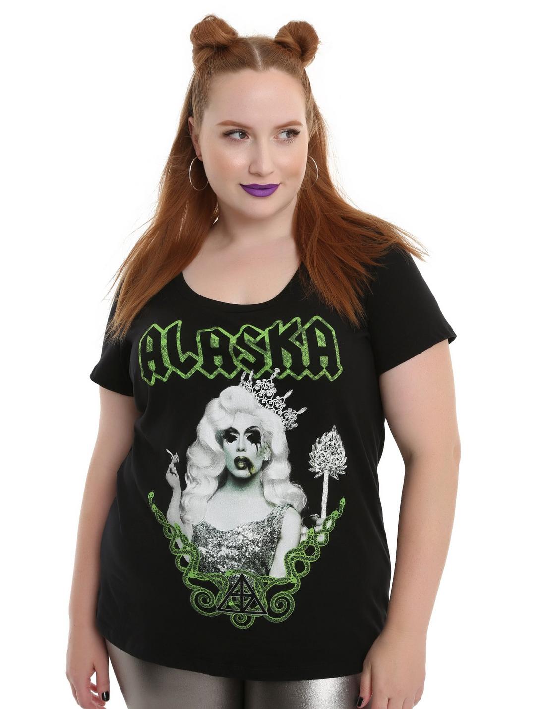 Drag Queen Merch Alaska Girls T-Shirt Plus Size, BLACK, hi-res