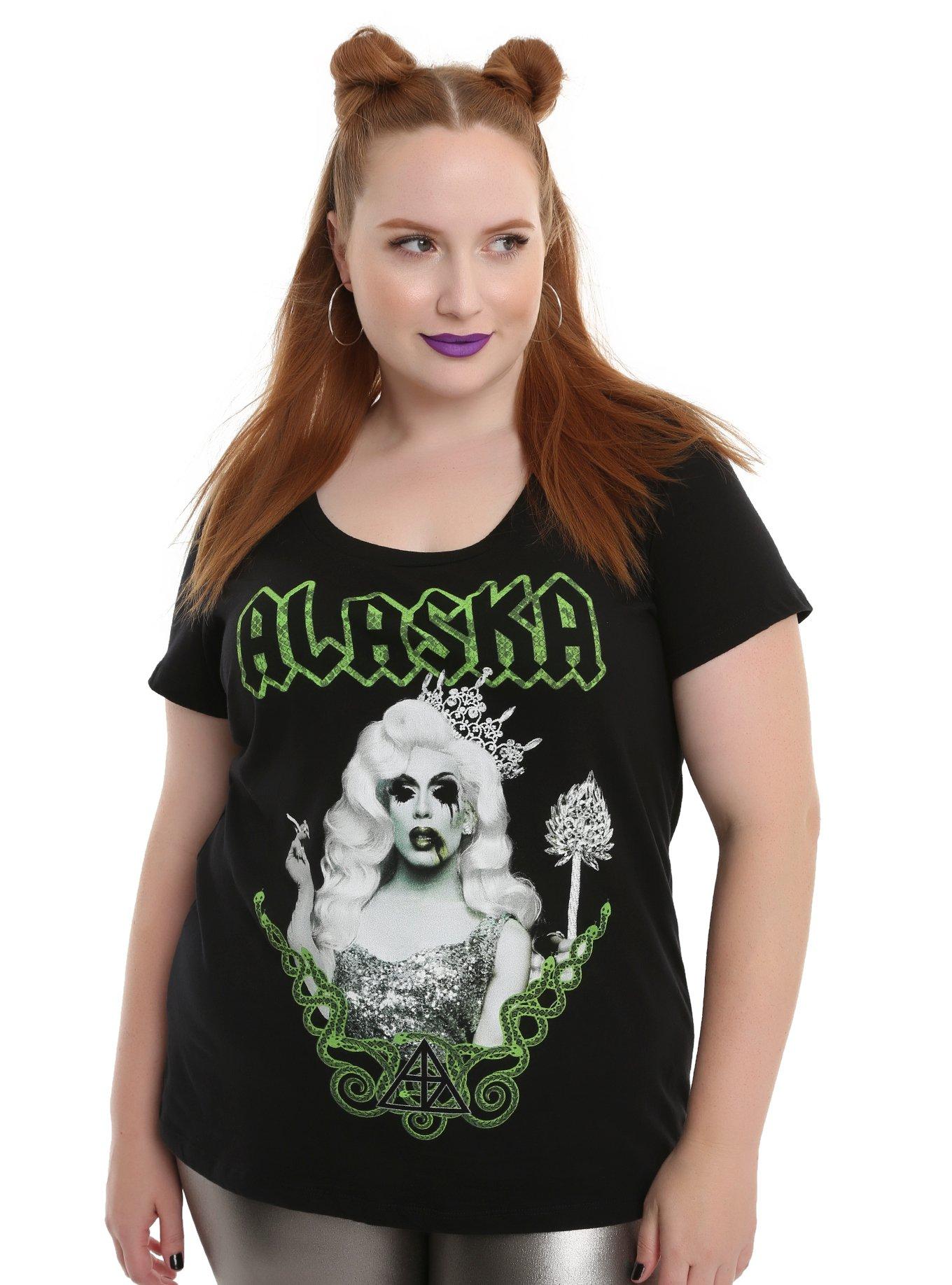 Drag Queen Merch Alaska Girls T-Shirt Plus Size, BLACK, hi-res