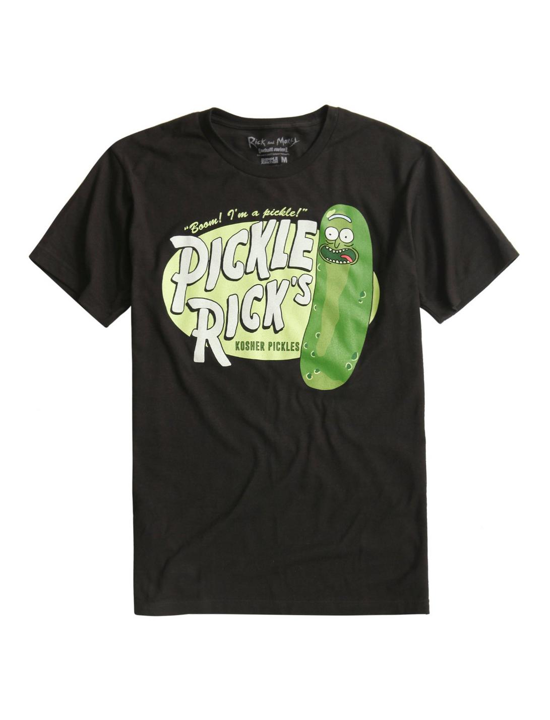 Rick And Morty Pickle Rick's T-Shirt, BLACK, hi-res
