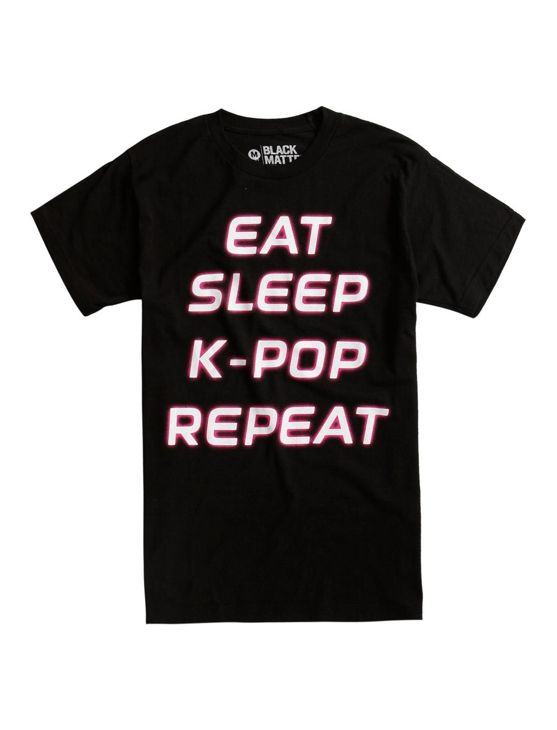 Eat Sleep K-Pop T-Shirt, BLACK, hi-res