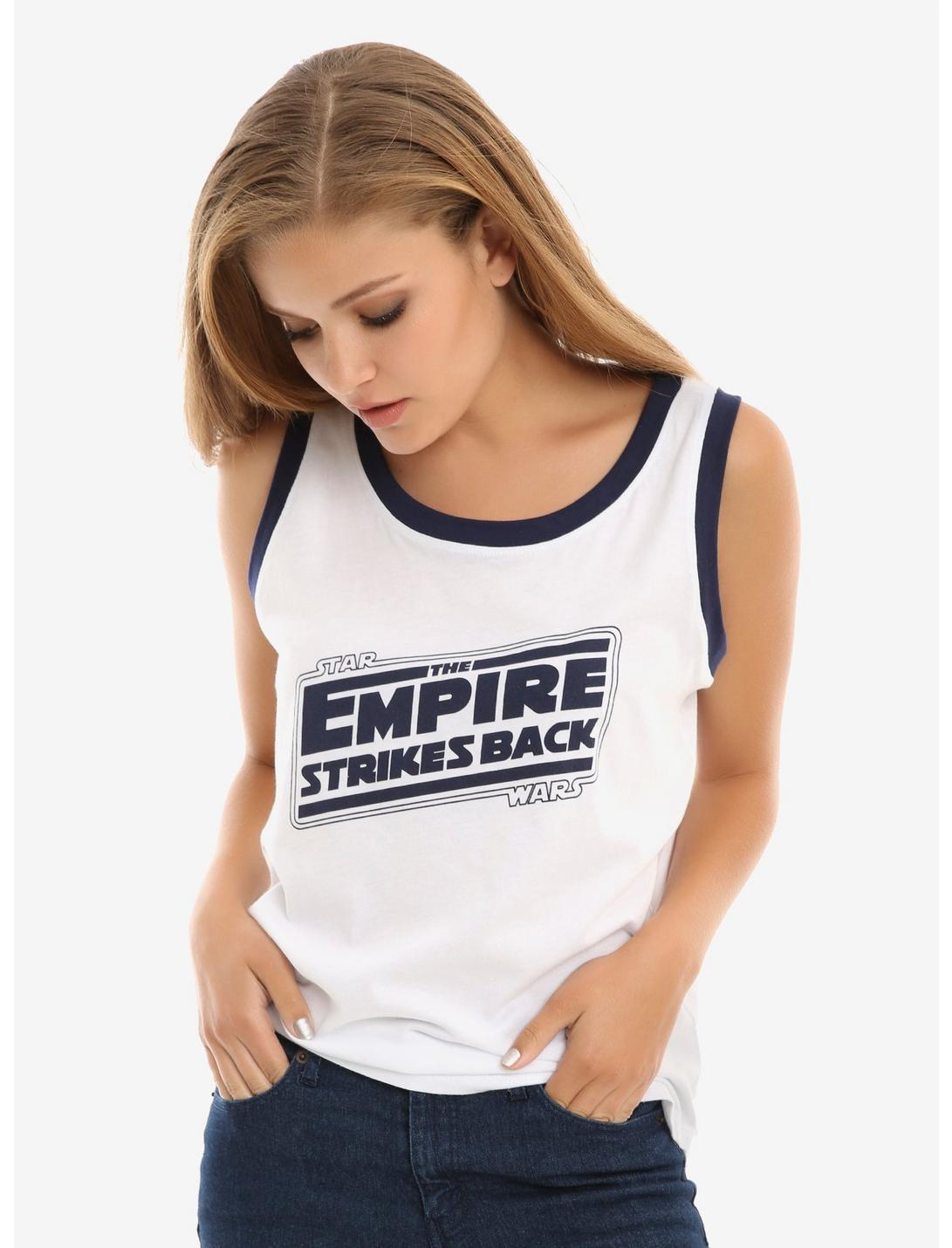 Star Wars The Empire Strikes Back Logo Tank Top, WHITE, hi-res