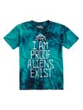 Proof Aliens Exist Tie Dye T-Shirt, TIE DYE, hi-res