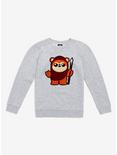 Star Wars Ewok Fuzzy Youth Pullover Sweatshirt - BoxLunch Exclusive, GREY, hi-res