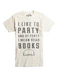 Book Party T-Shirt, WHITE, hi-res