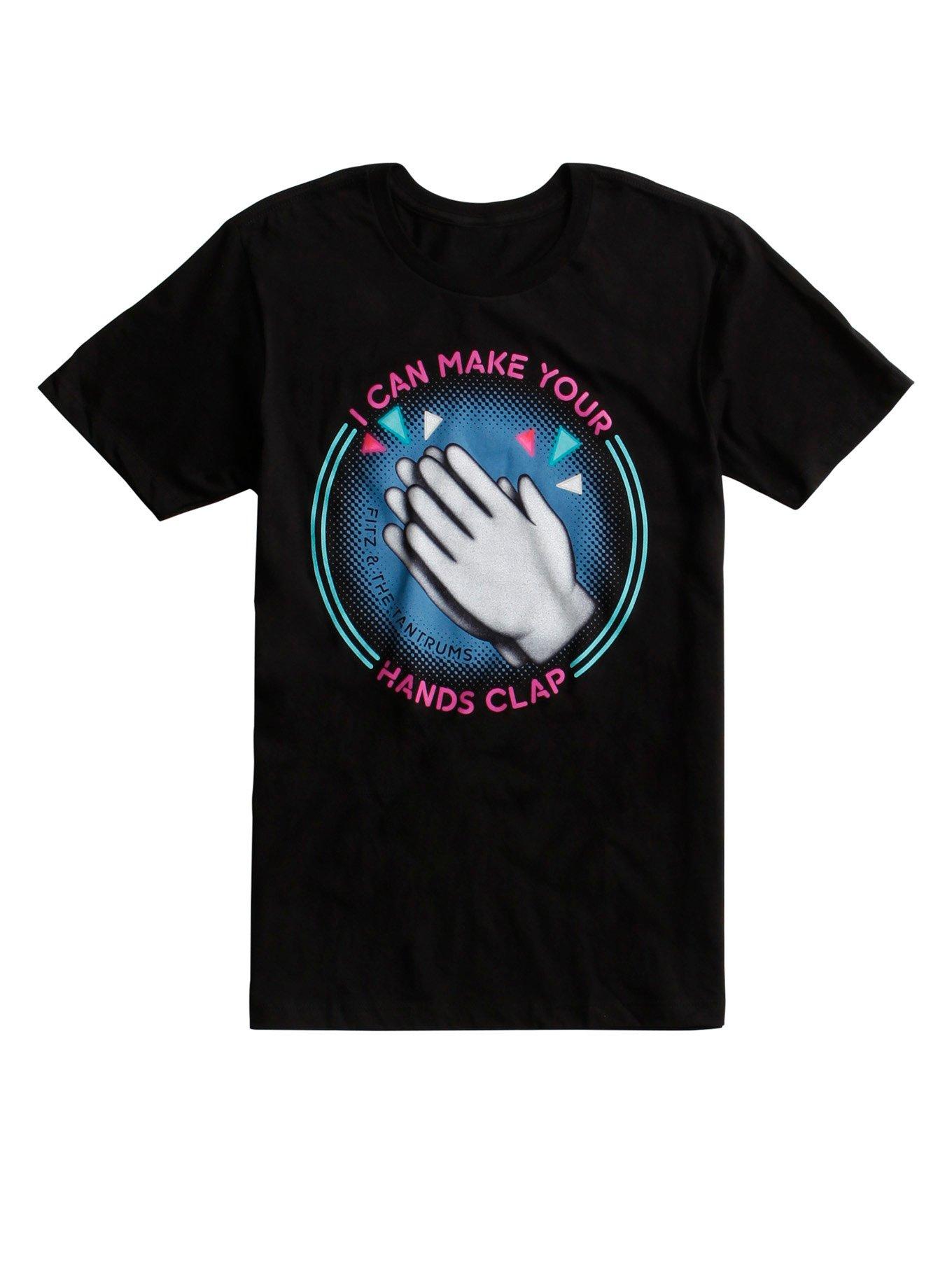 Fitz & The Tantrums Neon Hand Clap T-Shirt, BLACK, hi-res