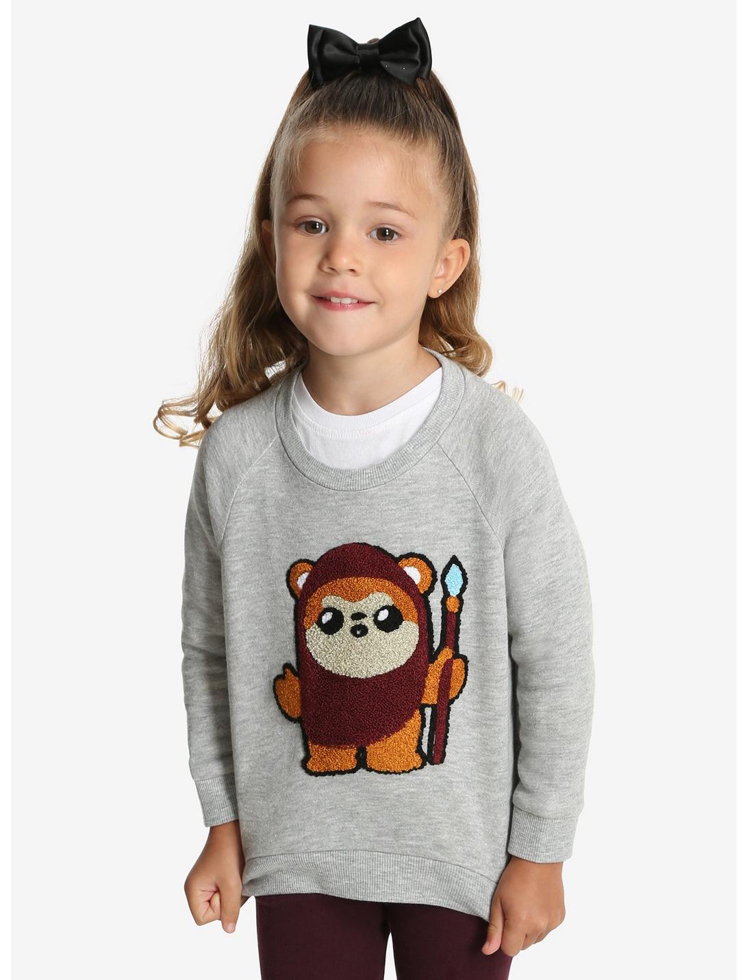 Star Wars Ewok Fuzzy Toddler Pullover Sweatshirt, GREY, hi-res