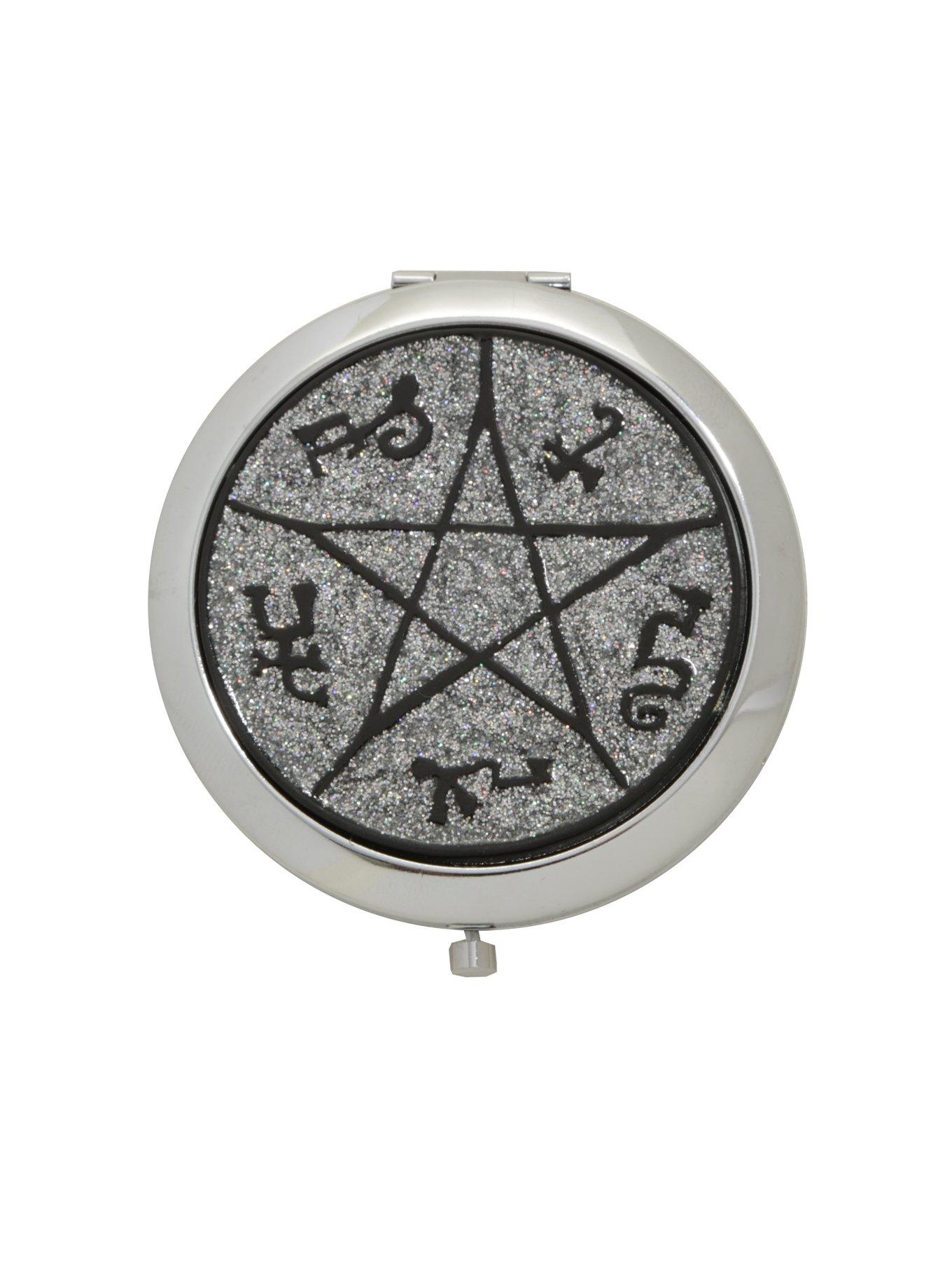 Supernatural Devil's Trap Glitter Compact Mirror, , hi-res