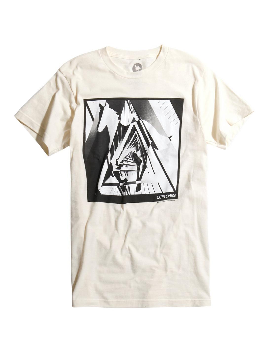 Deftones Triangle T-Shirt, WHITE, hi-res