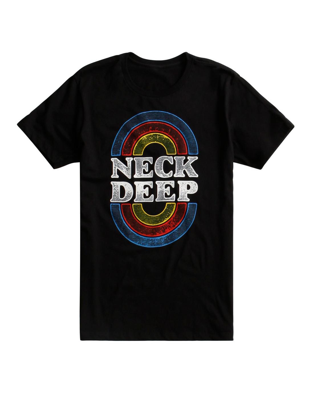 Neck Deep Rainbows T-Shirt, BLACK, hi-res